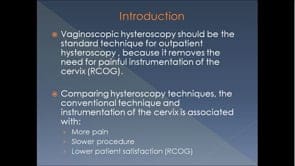 Hysteroscopic Mirena insertion; A “No-touch” Mirena insertion technique.