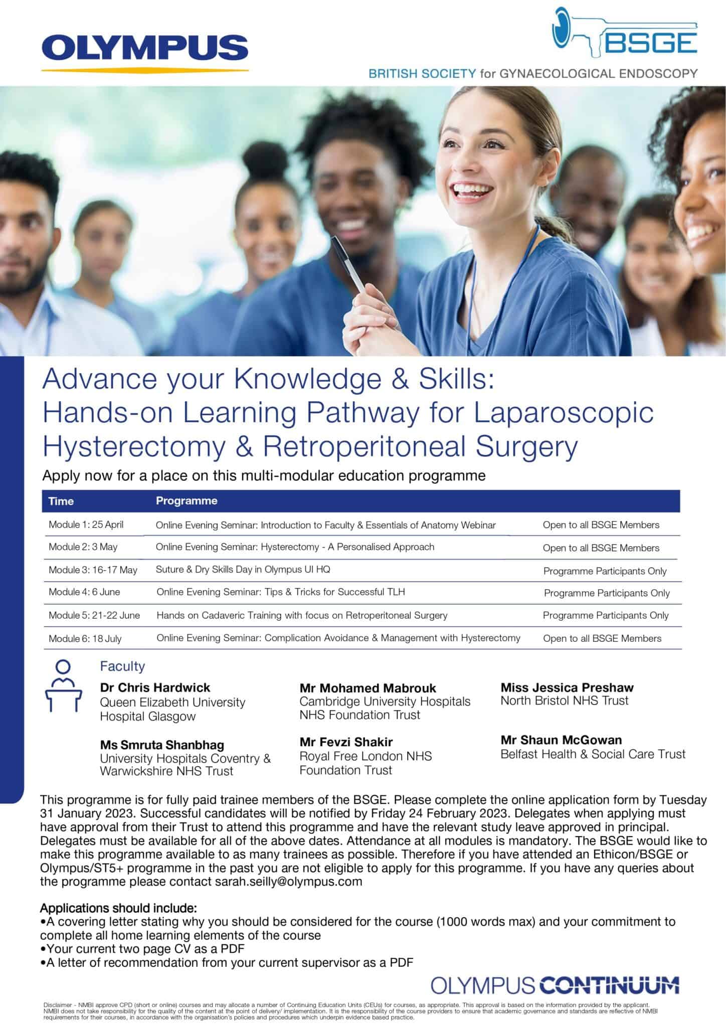 BSGE Olympus Training Programme 2023 BSGE